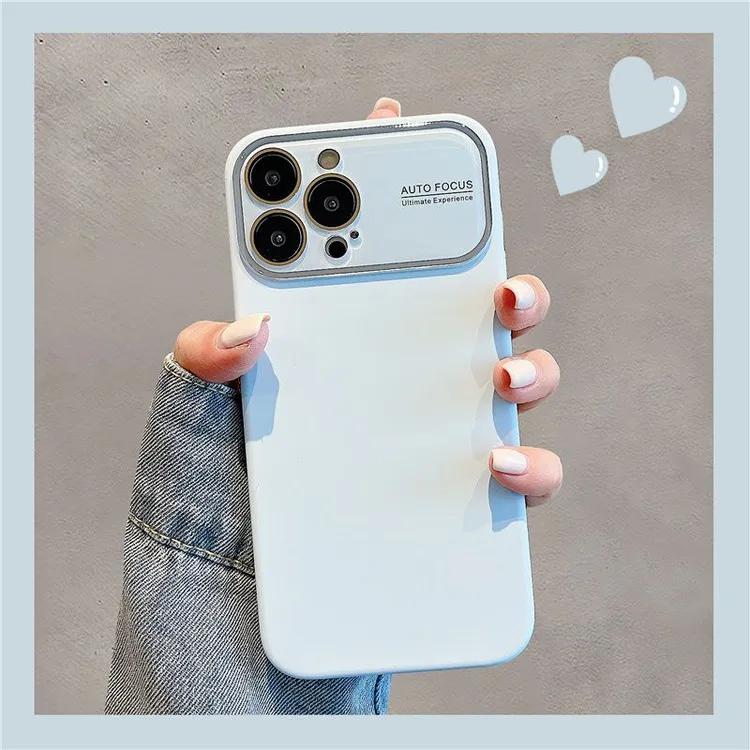 苹果14手机壳iPhone13promax大视窗纯色15液态硅胶11简约新款12女