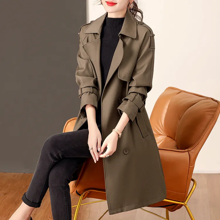 香朵儿高级保暖御寒风衣2026春秋冬新款时尚潮流百搭精品女装外套