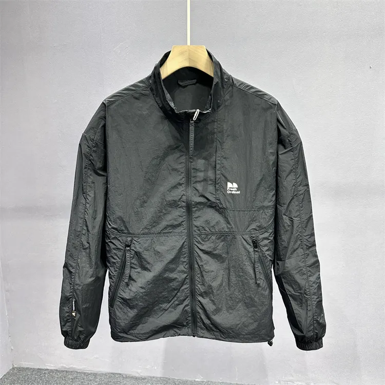 夏季薄款户外防紫外线UPF50+立领防晒衣男宽松休闲运动防晒服外套