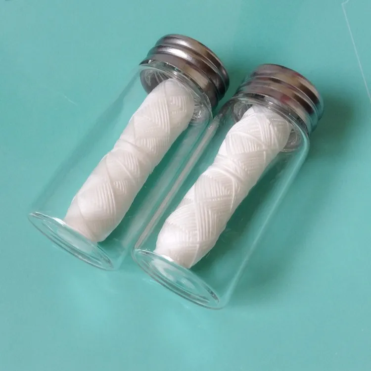2X30m可降解环保牙线小瓶装重复使用梭型玉米纤维PLA线材随身便携