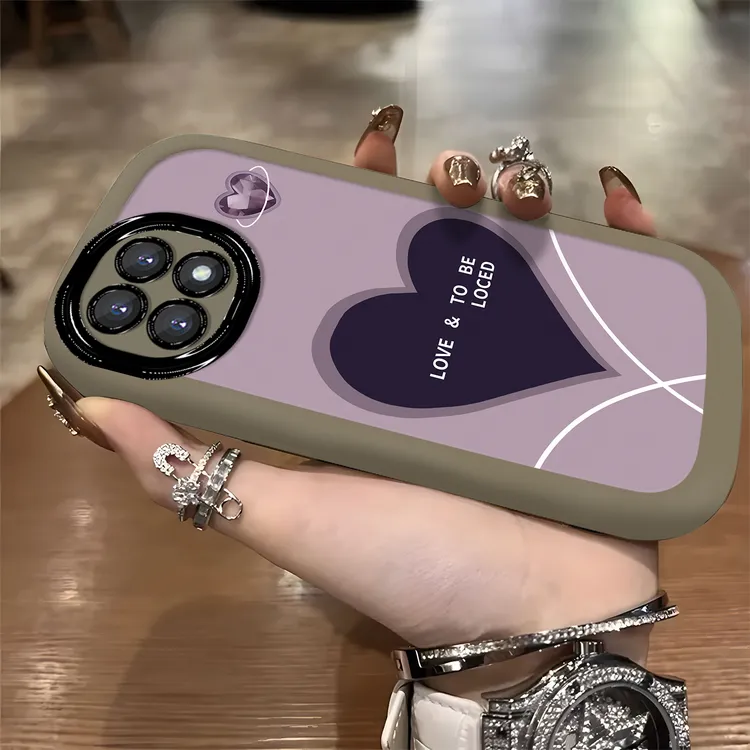 适用于【OPPO】Reno4SE英文爱心高级感网红女款硅胶防摔手机壳