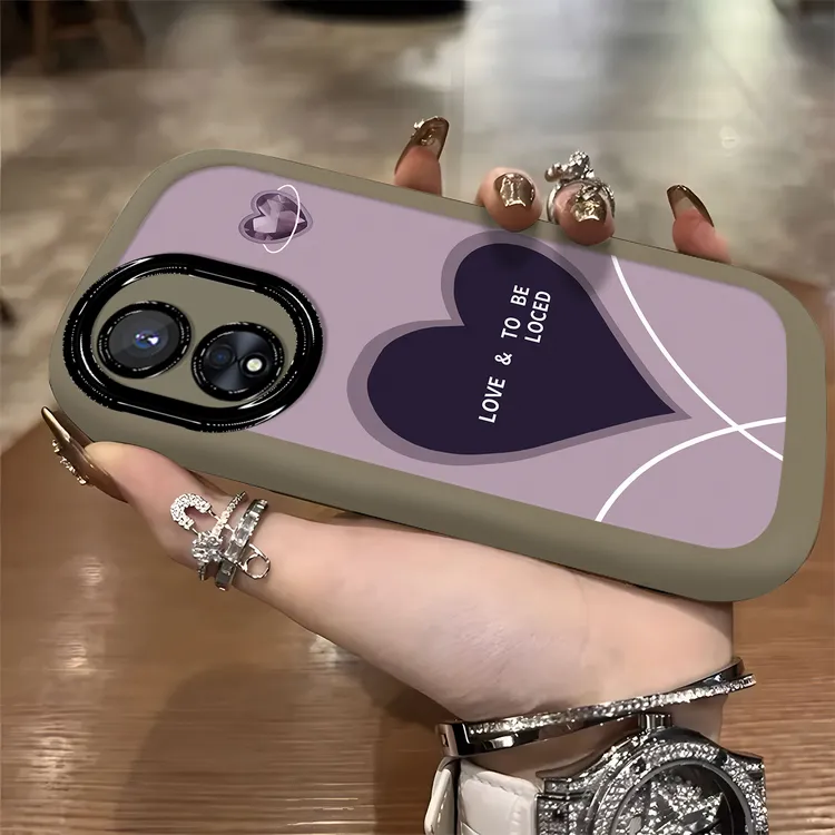 适用于【OPPO】A97【5G】英文爱心高级感网红女款硅胶防摔手机壳