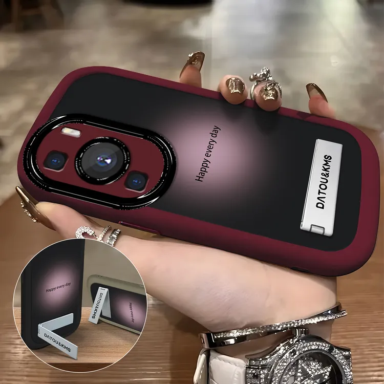 适用于【华为】P60/Pro新款晕染渐变英文创意网红防摔手机壳