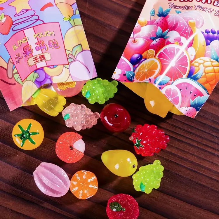 〖直播打包〗diy夜光小水果萌粒系列摆件潮流玩具又寸又寸碰网红