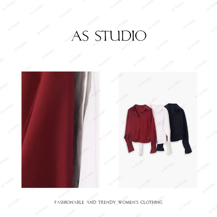 【AS设计师】24新宽松收腰两穿收腰围扣衬衫AS24QCS919