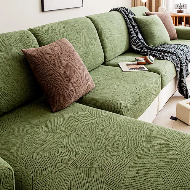 芭蕉丛摇粒绒防猫沙发笠四季通用弹力全盖防滑坐垫套简约现代通用