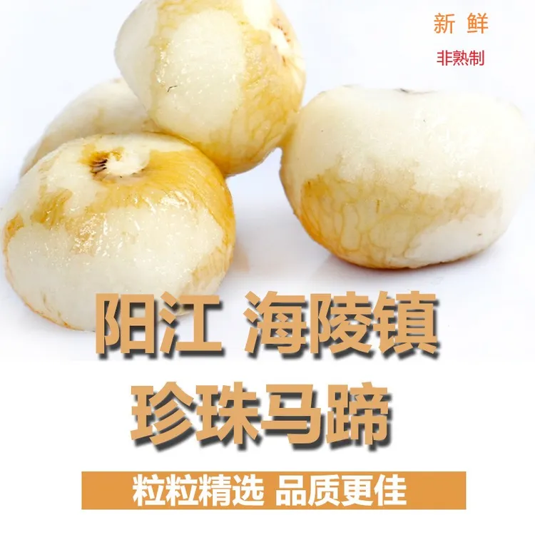阳江珍珠马蹄荸荠香糯产地新鲜直发150g/包250g/包非熟制坏果包赔