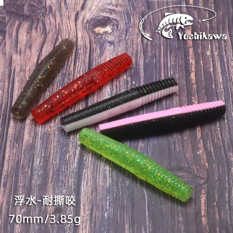吉川棒棒虫路亚软饵内德浮水耐撕咬SENKO面条虫Yoshikawa倒钓鱼饵