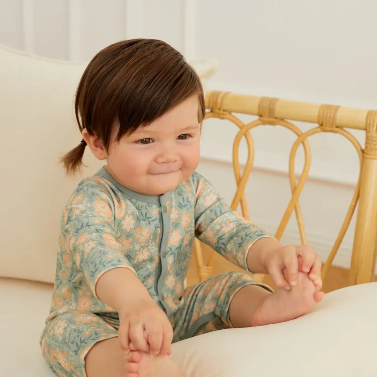 【达人专属】婴儿春夏秋冬薄款宝宝连体衣爬服印花新生儿无骨外出服