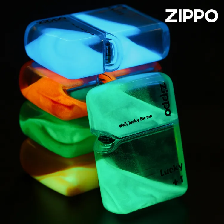 Zippo打火机夜光流沙防风男士潮流时尚【爆款礼物】送礼网红情人节