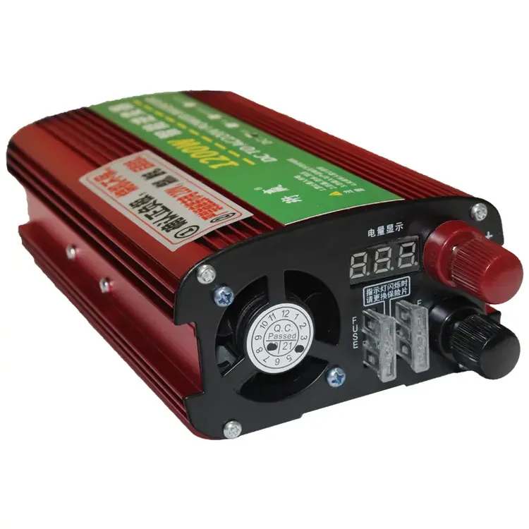 全自动电动车12v电瓶汽车通用升压器锂电池摆摊照明220逆变器