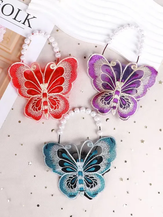 法式珍珠 轻奢刺绣蝴蝶蕾丝内裤 纯欲小心机性感舒适大码女士内裤