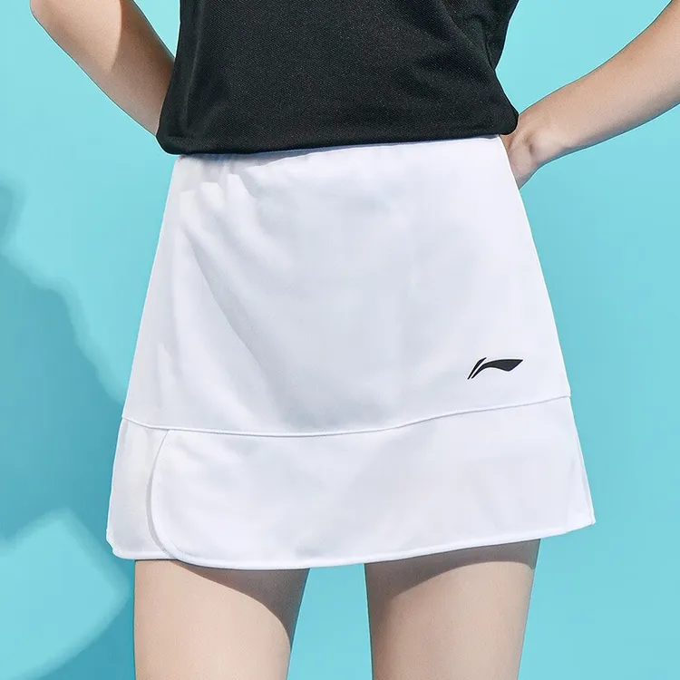 李宁女子羽毛球服裤裙速干凉爽运动裙夏季新款半身短裙比赛裤女款