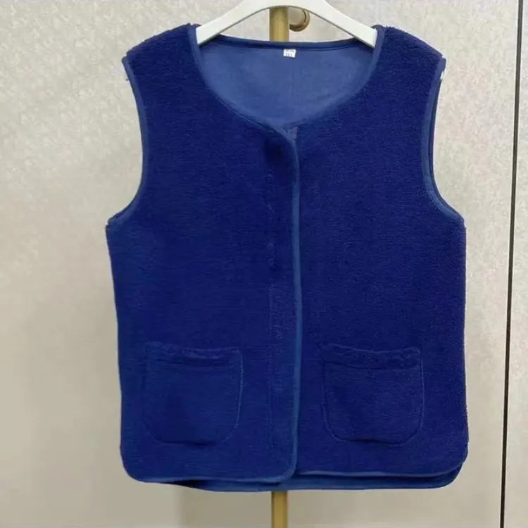 马甲短款宽松秋冬女士马夹百搭休闲时尚保暖加厚毛马甲网红3