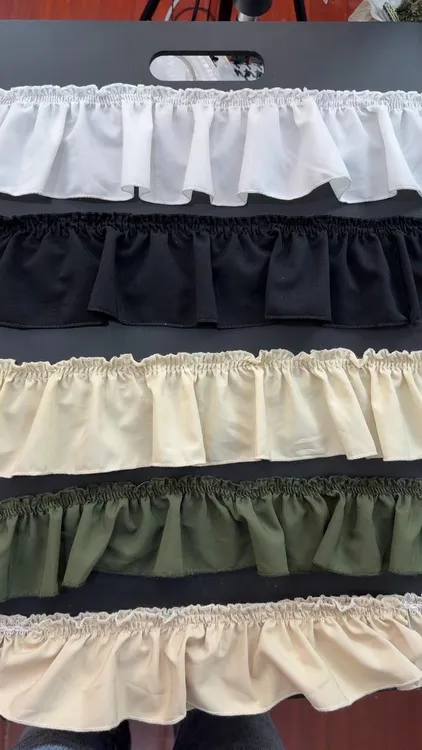 窗帘辅料窗帘花边辅料装饰条窗帘花边装饰花边纯色木耳边多色可选