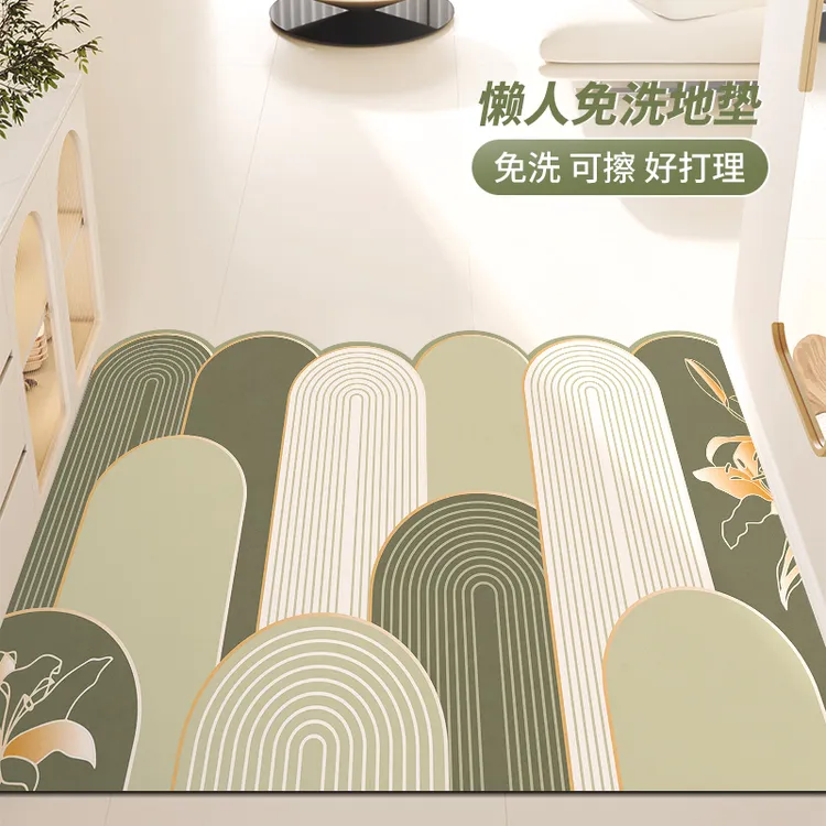 地垫入户门垫pvc可擦免洗进门口脚垫家用可裁剪防滑玄关皮革地毯