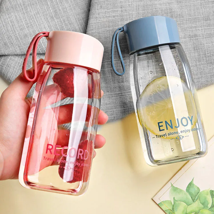 简约夏季水杯小巧便携塑料杯男女学生高颜值爆款网红杯子防漏耐摔