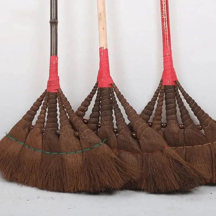 老式复古家用棕扫把结实手工制作学校办公室日常打扫扫地耐用扫把