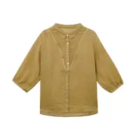 【素颜】2025夏季新款纯色百搭香纱莨麻衬衫