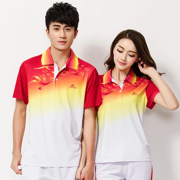 晋冠夏季短袖T恤运动休闲套装速干大码看球健身服广场舞服团体服