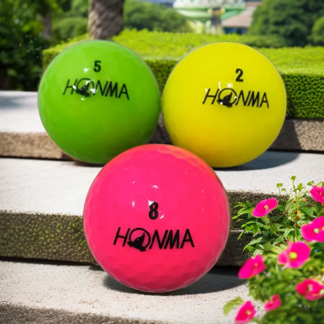 彩色球高尔夫球三层四层优质下场比赛球包邮