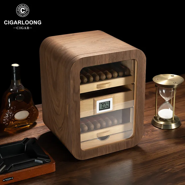 茄龙雪茄盒雪茄柜西班牙雪松木醒茄盒雪茄保湿盒时尚烟盒CH-24DI1