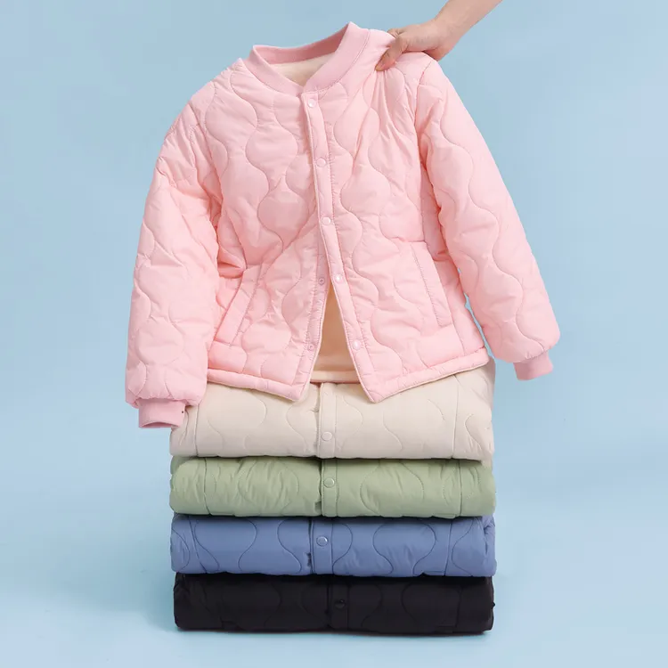 校服神器儿童棉服内胆男女童学生保暖棉衣中大童秋冬季加绒外套潮