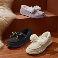 【豆豆鞋】斯凯奇软底加绒浅口乐福鞋167700 DB