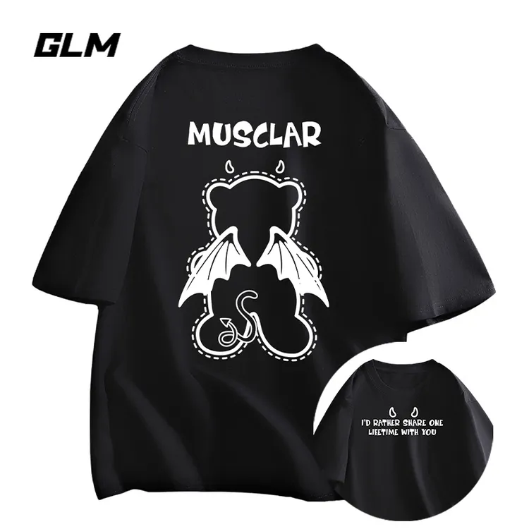 潮牌半袖男士短袖t恤男装衣服夏季纯棉白色内搭大学生品质打底衫