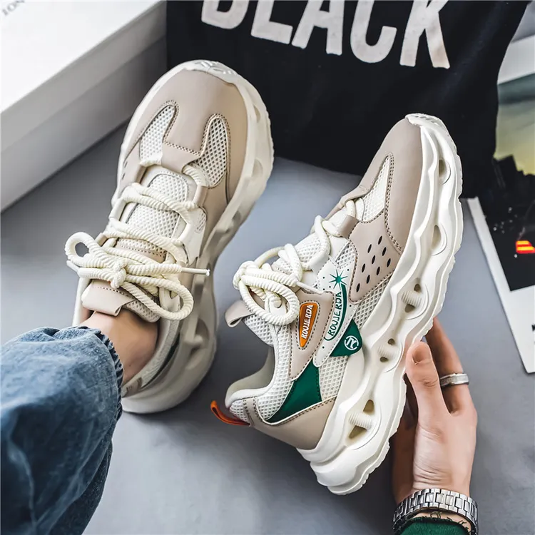 运动鞋男鞋2024新款网面夏透气跑步鞋夏季休闲青少年老爹鞋N8382