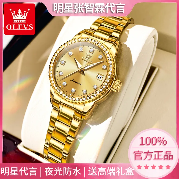 【圣诞礼物】送女友礼物瑞士正品女表高颜值百搭全自动机械女士手表