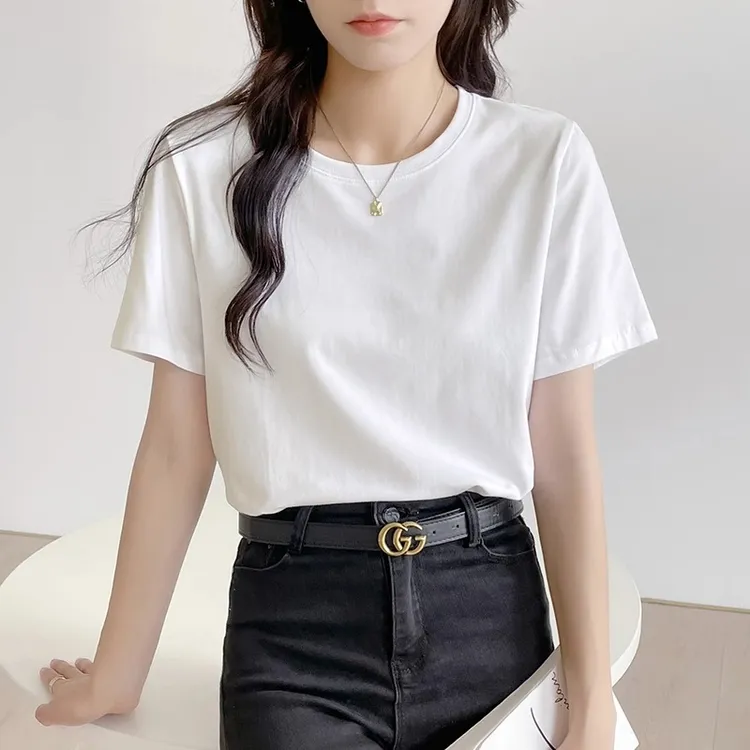 《莉莉熊专属》2024新款夏季韩版短袖t恤女宽松百搭休闲正肩打底衫