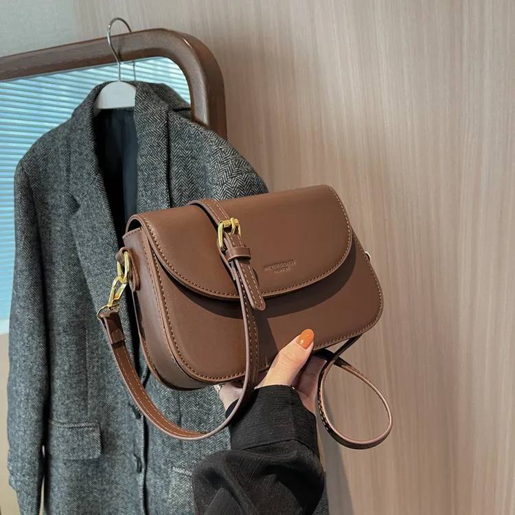 今年流行包包2025新款复古简约百搭休闲多层小方包洋气单肩斜挎包