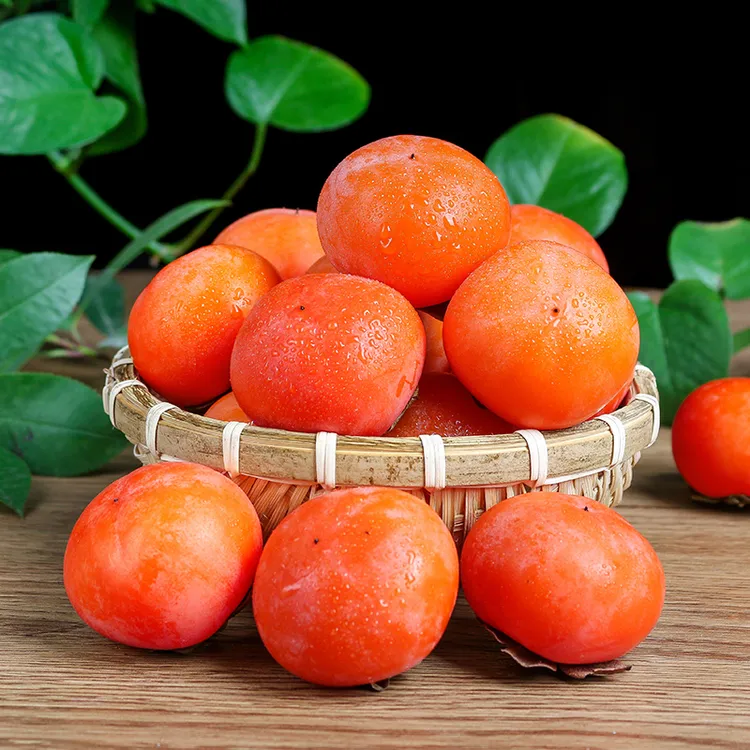 陕西流心蜜柿皮薄12/15/30枚新鲜小蜜柿现摘现发无核软柿子非临潼