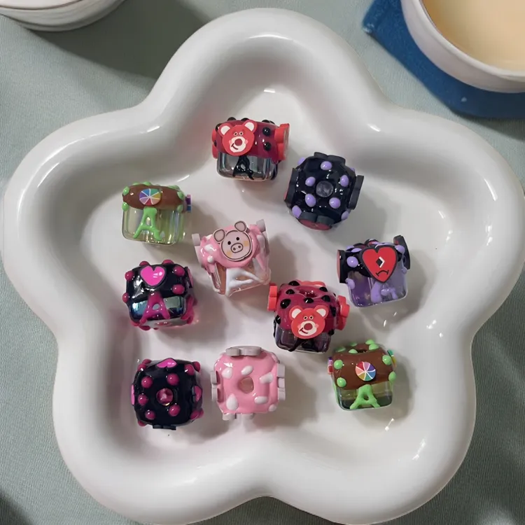 手工diy饰品配件 手绘珠珠 