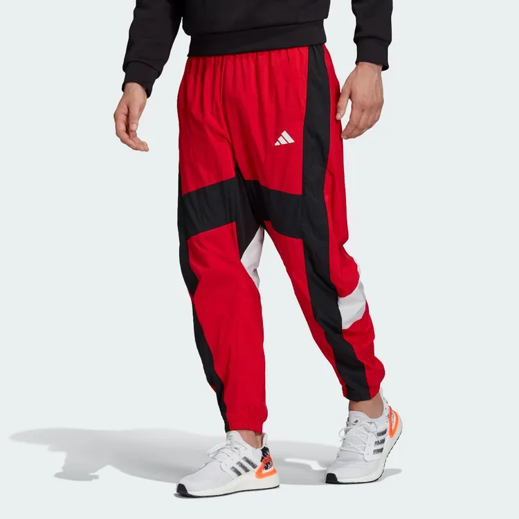 Adidas/阿迪达斯正品2020春季新款男子红色运动收口长裤 FI4685