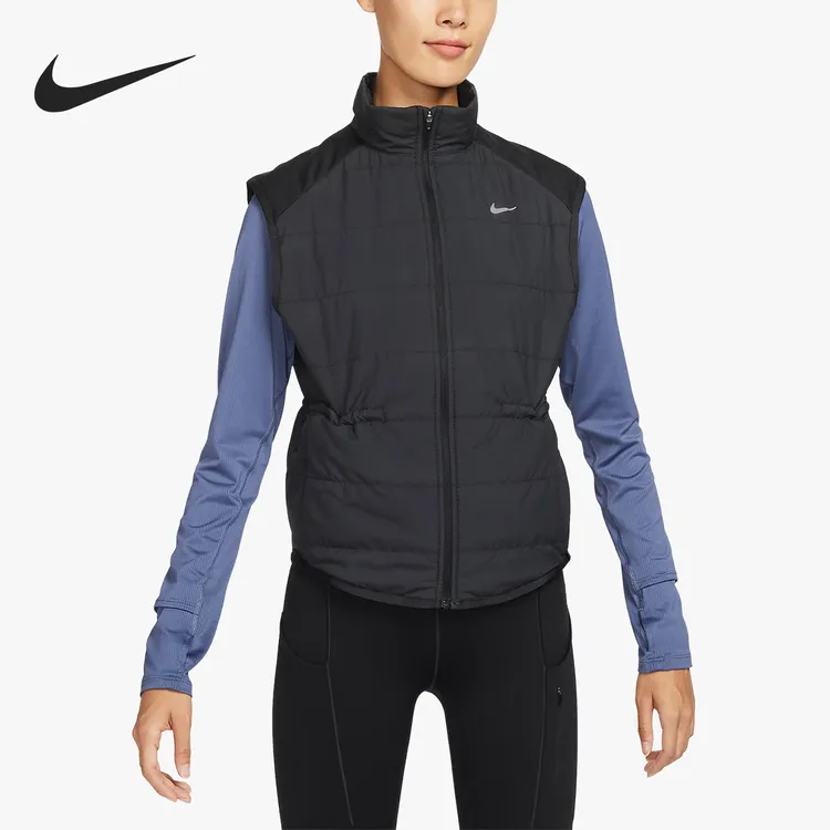 Nike/耐克正品新款女士立领保暖跑步运动棉马甲FB7538-010