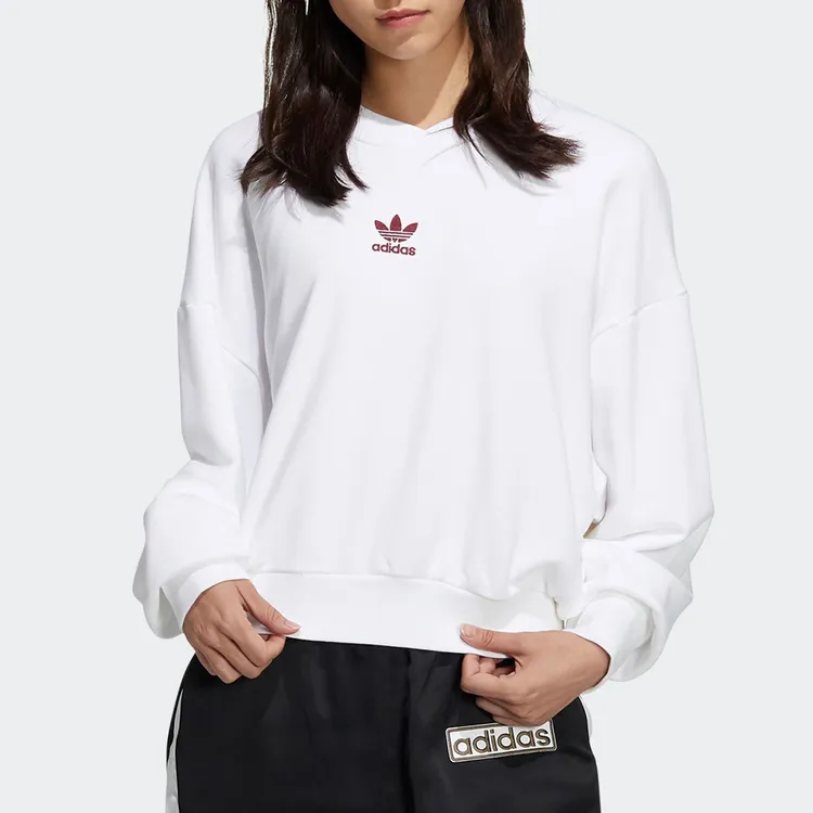 Adidas/阿迪达斯正品三叶草2022春季CNY女款卫衣套头衫HD0343