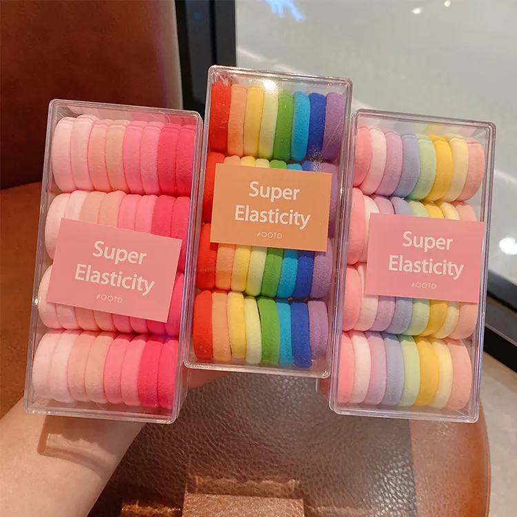 【高弹毛巾圈】儿童可爱渐变色发圈发饰皮筋女童毛巾圈不伤发头绳