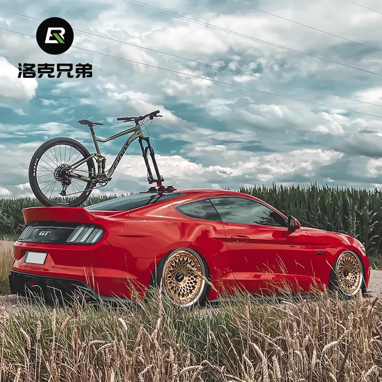 洛克兄弟山地车公路车车顶自行车架吸盘式车载汽车携车架真空吸附