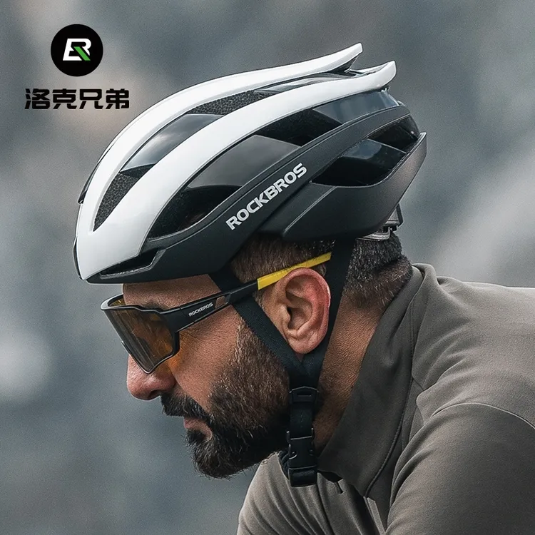 洛克兄弟公路自行车头盔骑行一体保护户外运动可调节专业轻便休闲