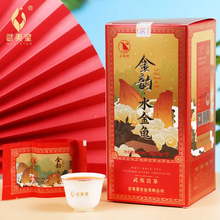 武夷星金韵水金龟茶叶小泡礼盒装送礼乌龙茶武夷岩茶浓香型120g