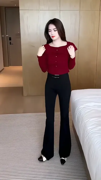 早秋显瘦T恤小众设计感一字肩袖洋气时尚减龄上衣长袖修身