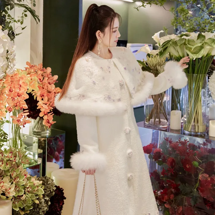 MarieElie【烟雨藏意】新款钉珠套装EAE33W22020