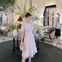 【老板娘夏天】MarieElie【蒲公英花语】春夏钉珠连衣裙EAE11M56135