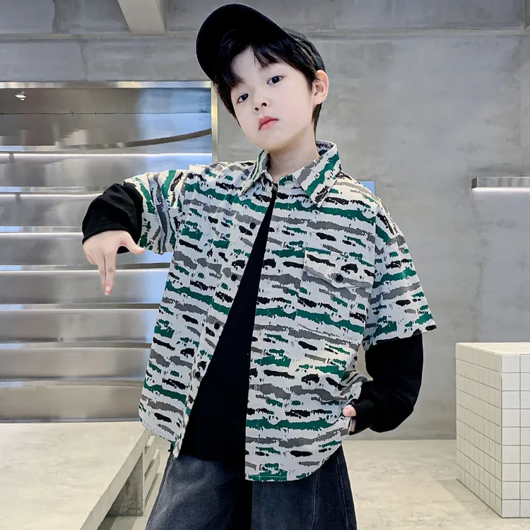 儿童装男童外套春秋款2024新款运动中大童衣服秋季男孩酷帅秋装潮