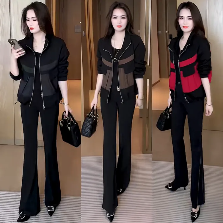 休闲短外套女2024秋季新款洋气减龄显瘦时尚撞色小个子夹克上衣服