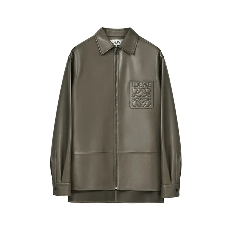 未使用 LOEWE/罗意威 男士宽松皮衣夹克外套H526Y31L03