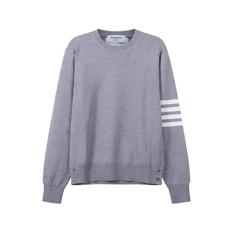 未使用 THOMBROWNE 男士圆领针织衫羊毛衫四条纹 MKA430A Y1002