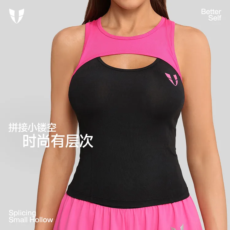 S马甲线健身运动背心户外跑步美背时尚骑行撞色瑜伽训练F2421B056